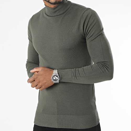 Pull Col Cheminée 665 Vert
