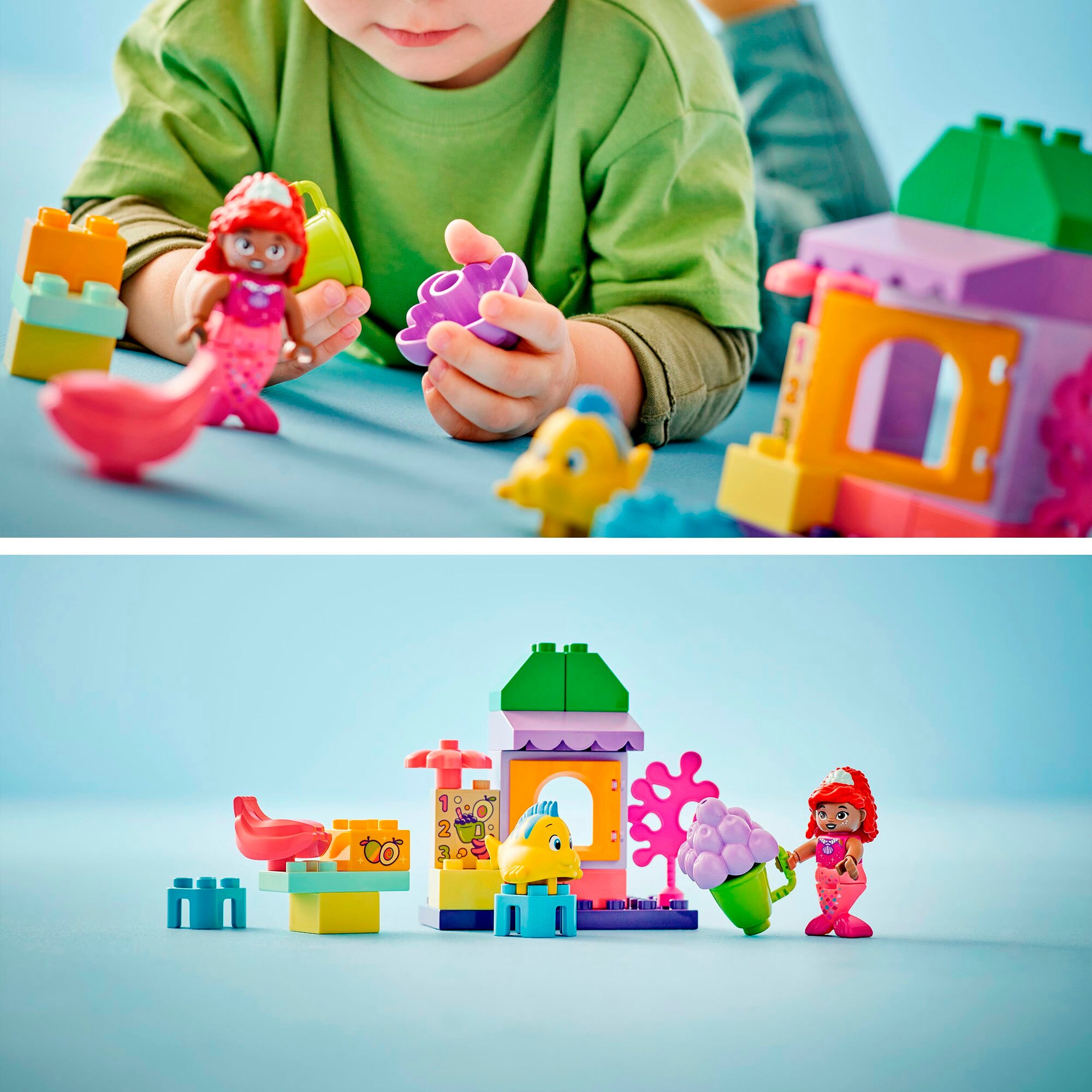LEGO Konstruktionsspielzeug DUPLO Disney Arielles und Fabius' Café-Kiosk