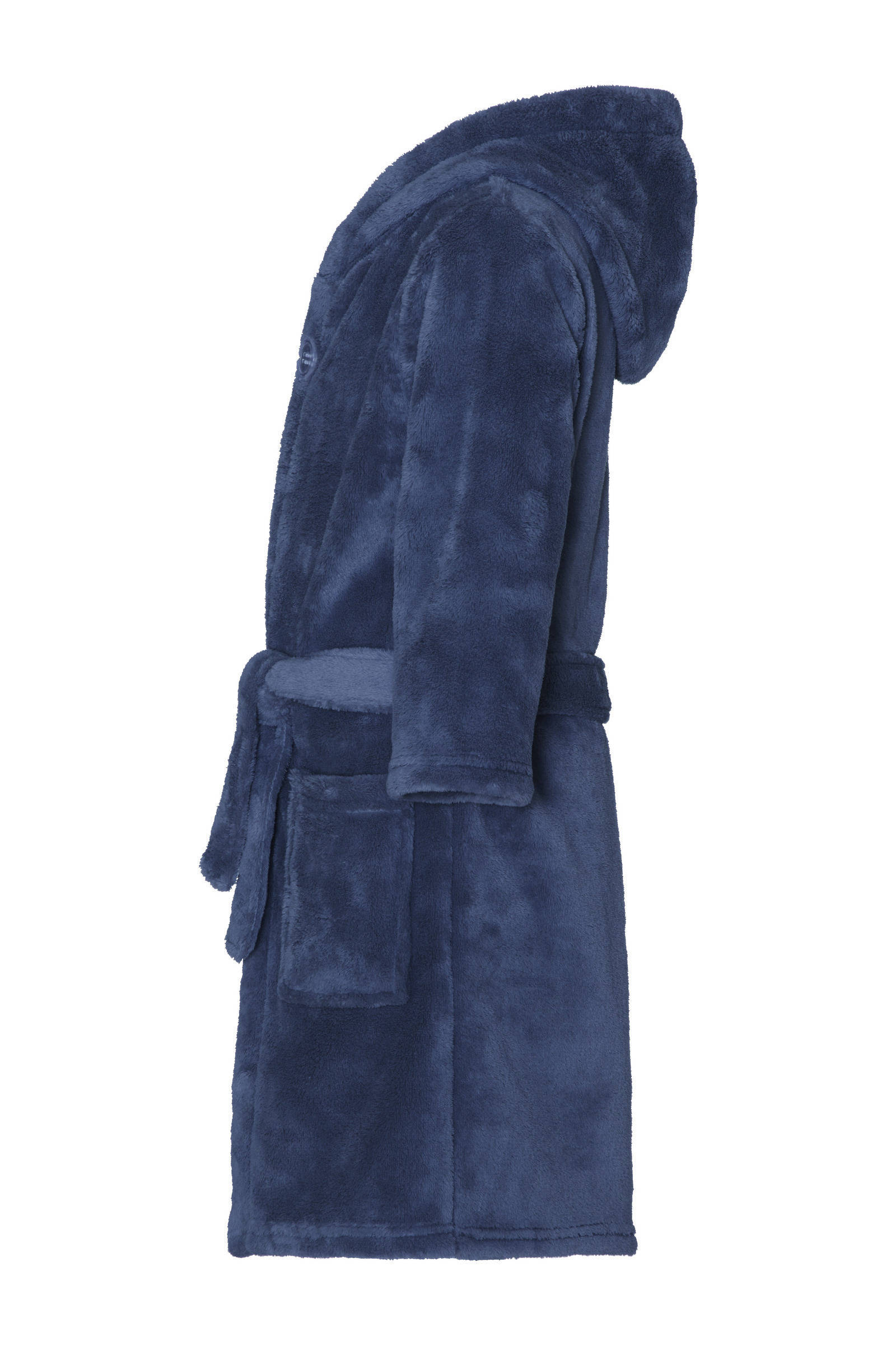 Playshoes fleece badjas donkerblauw