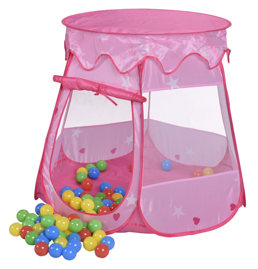Spielzelt Bällebad pink