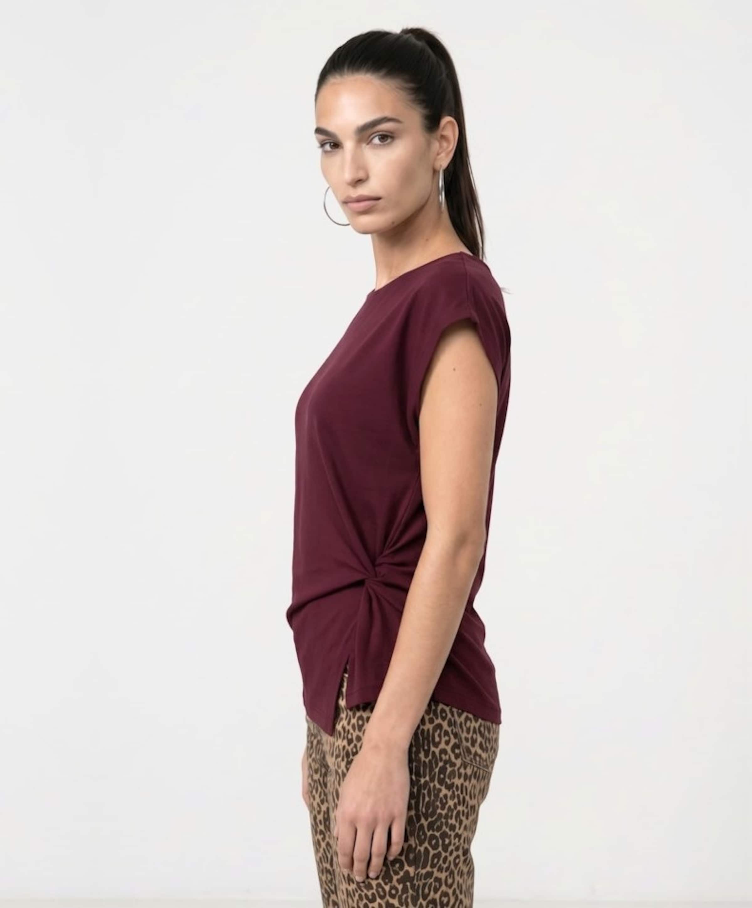 Monari Dames T-shirt bordeaux