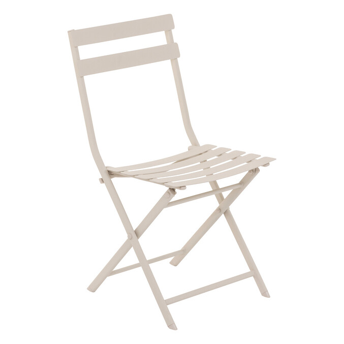 Ensemble table de jardin pliante rectangulaire + 4 chaises GREENSBORO Argile