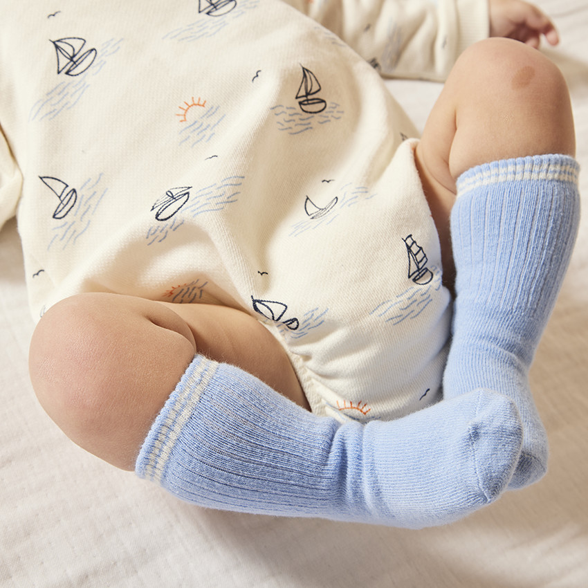 Sweat body manches longues imprimé voiliers pour bébé garçon