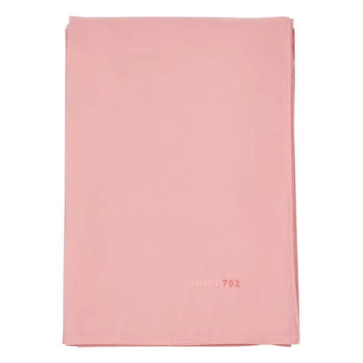 Suite 702 Housse de couette en percale organique | Rose poudré