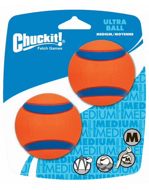 Chuckit Ultra Ball Oranje&Blauw - Hondenspeelgoed