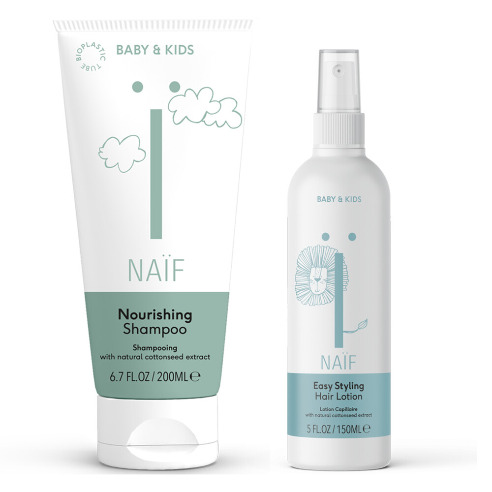 Naïf Shampoo en Haarlotion Baby & Kids Pakket