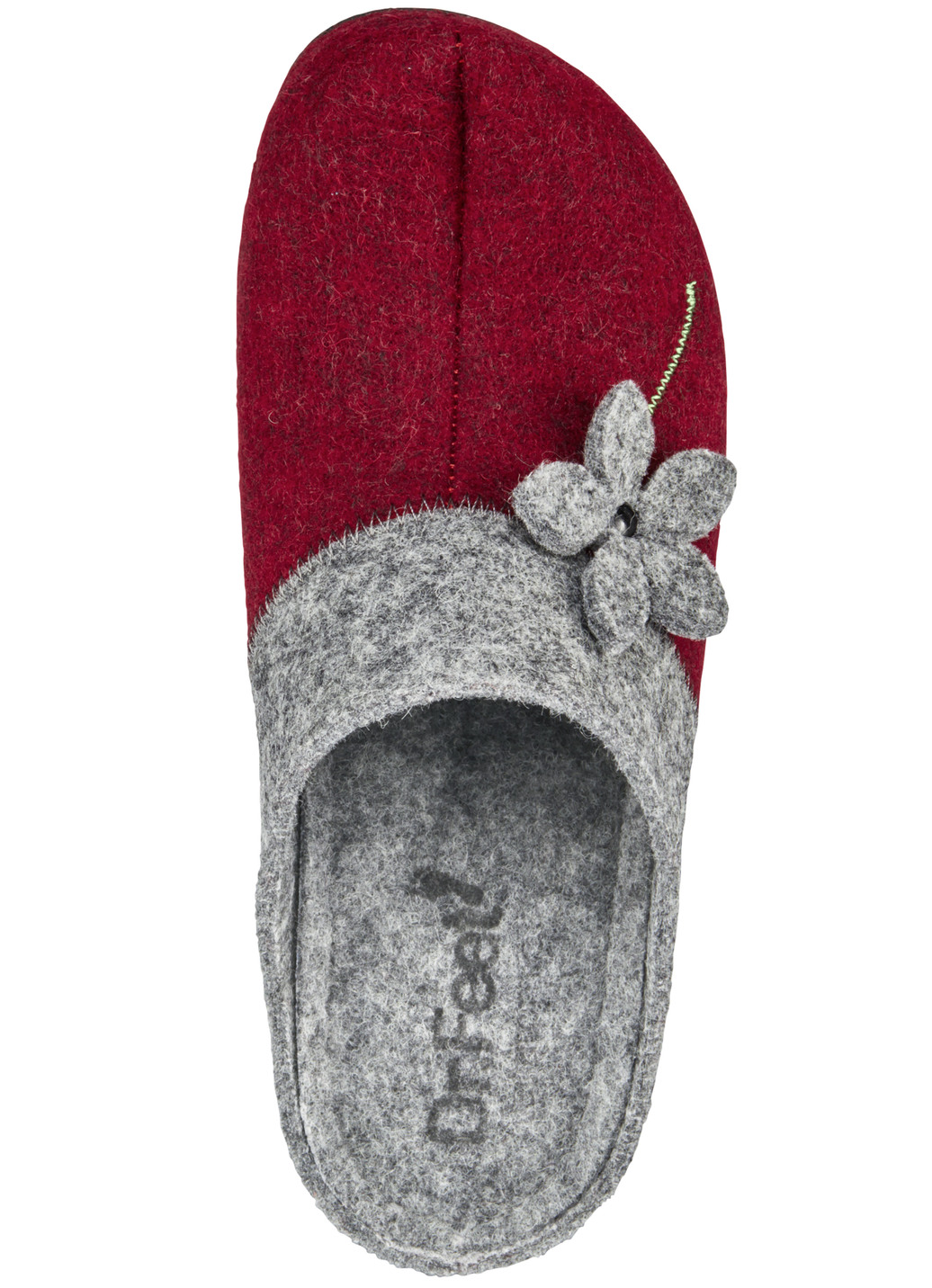 Laurina Wollfilz-Pantoffel mit Blüten-Applikation