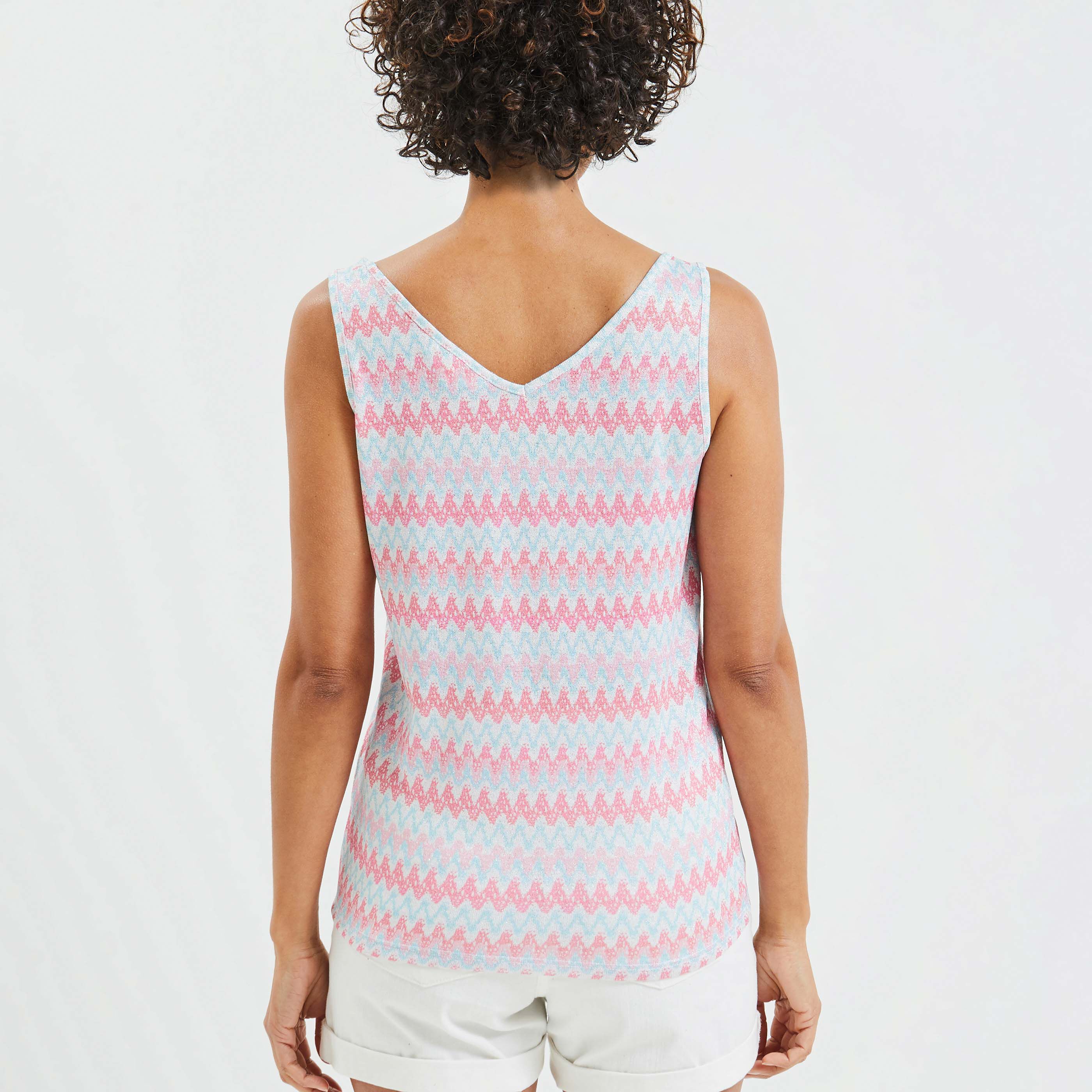 Débardeur maille femme - ROSE