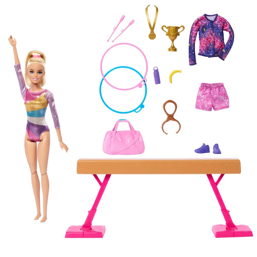 Barbie-Gymnastikpuppe und Spielset