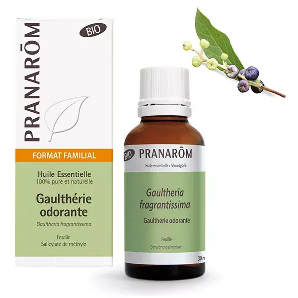 Óleo Essencial de Wintergreen Orgânico Pranarom 30ml
