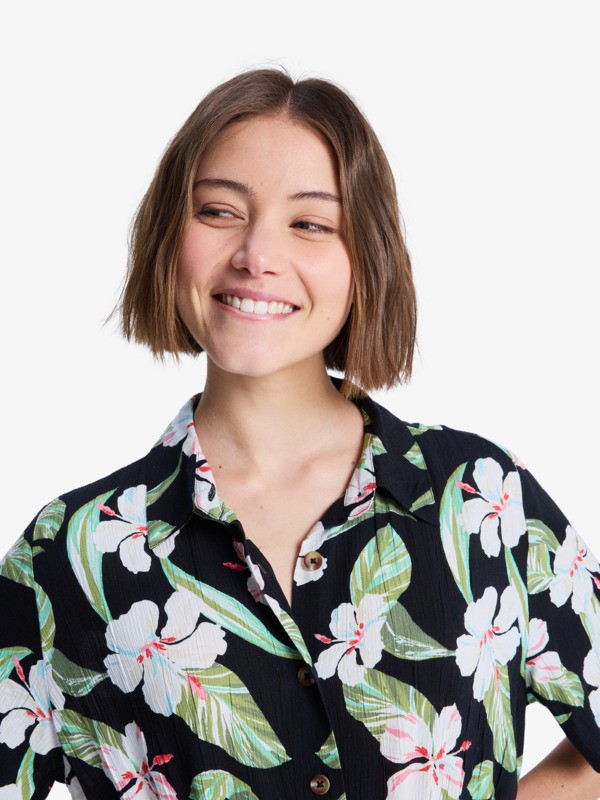 Island Escape Robe midi Noir Femme