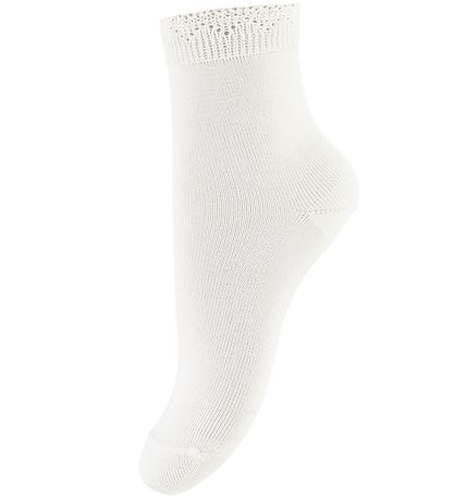 Condor Socken m. Spitzenbesatz - Weiß