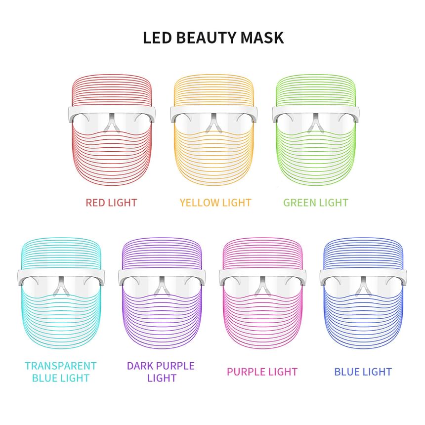Beautyronics - USB-oplaadbaar LED-lichttherapie-gezichtsmasker (verschillende ontwerpen)