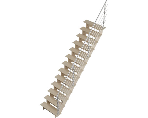 Aluminium leuning voor Pertura Agape rechte trap