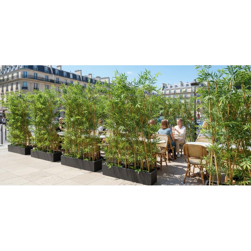 Plante artificielle d’intérieur et extérieur - haie de Bambou Japonais haute densité
