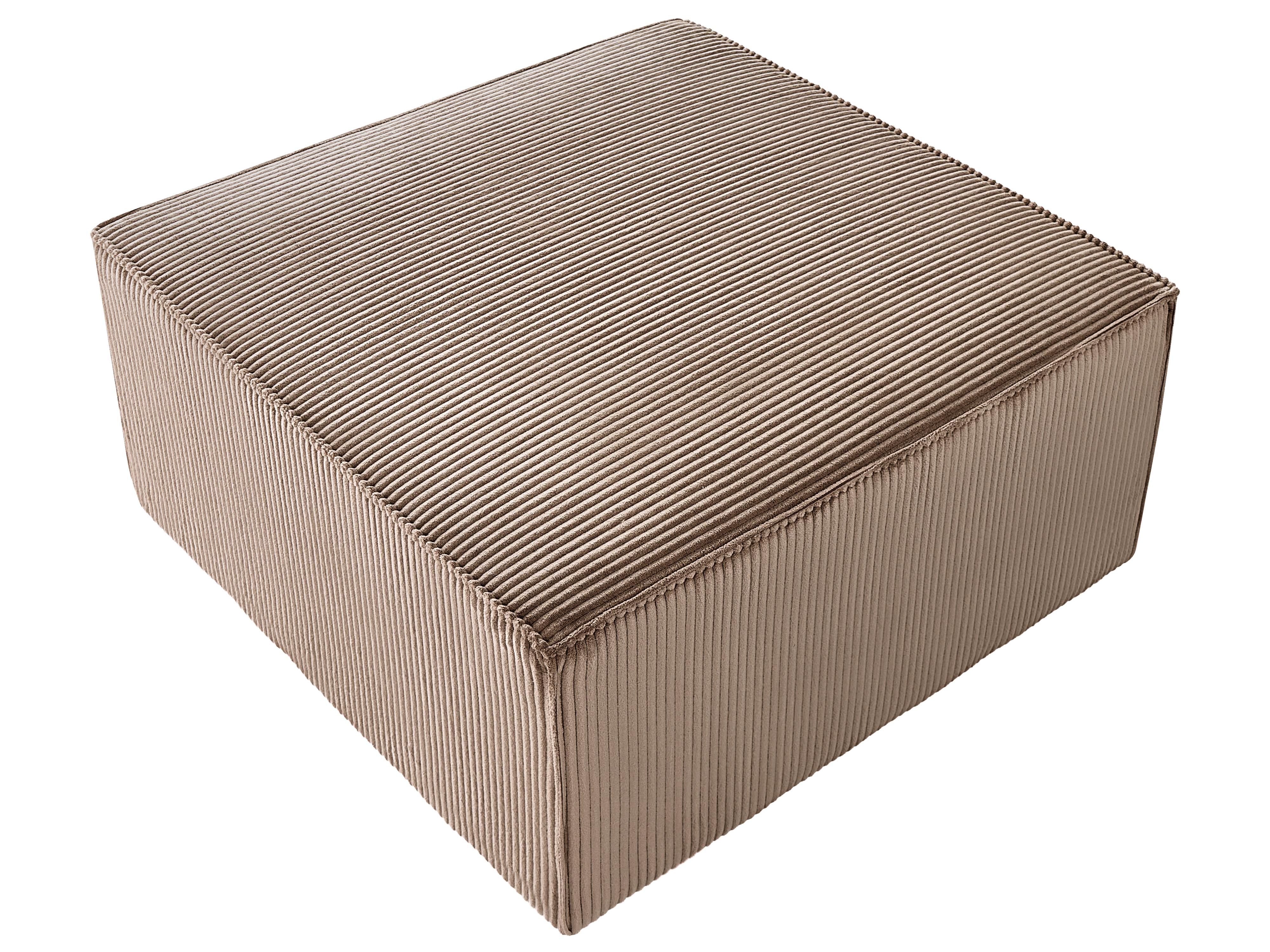 Modulaire hoekbank 4-zits LEMVIG Corduroy Zandbeige rechtszijdig