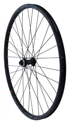 ROUE 29  VTT AVANT JANTE ALU TRAXX TUBELESS READY NOIRE FREIN DISQUE CENTERLOCK MOYEU SHIMANO MT400 BOOST TX15 100mm (622x21).