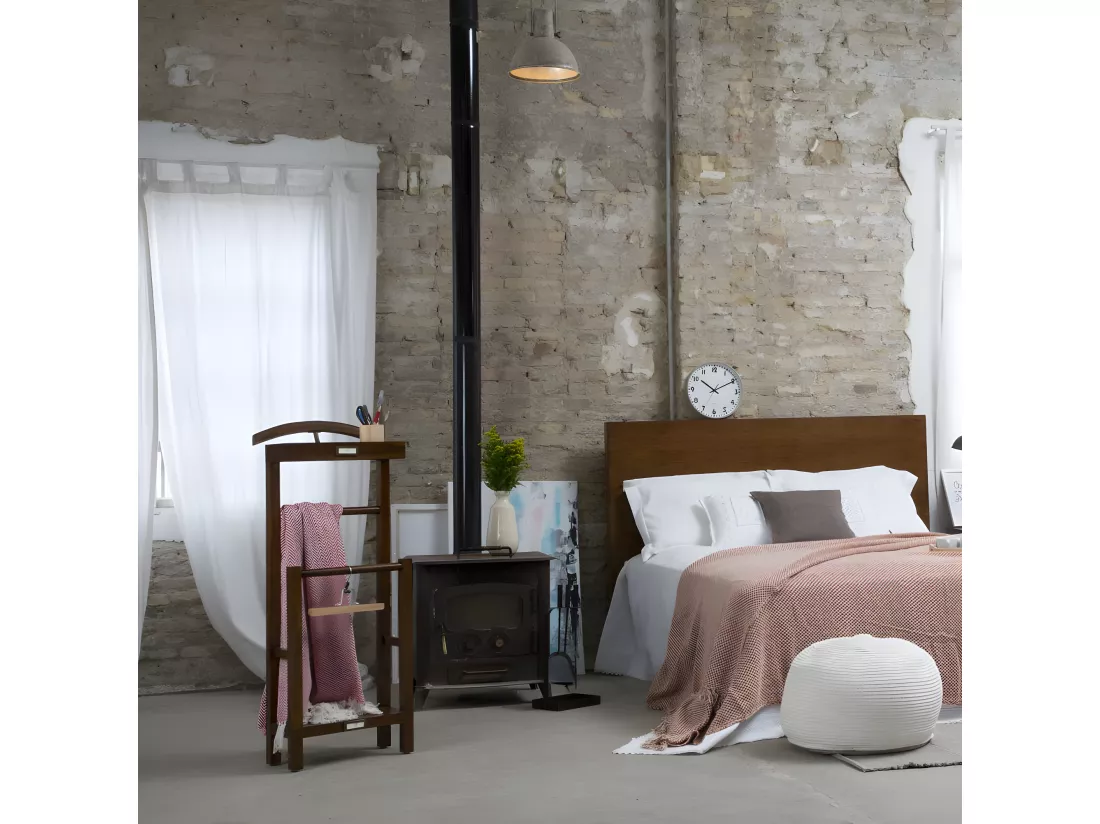Valet de chambre en bois massif marron 42x113