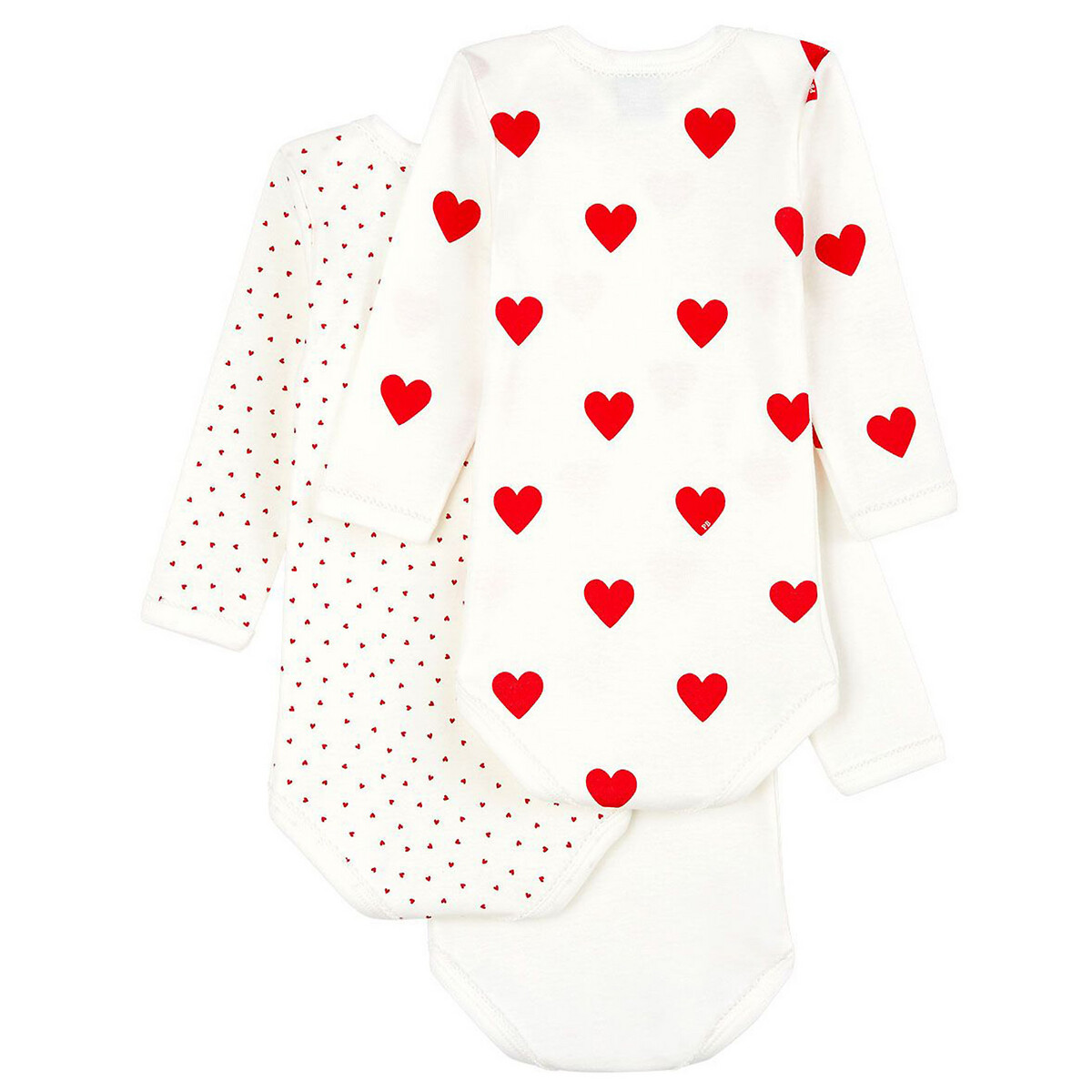 PETIT BATEAU<br>Conjunto de 3 bodies de manga comprida