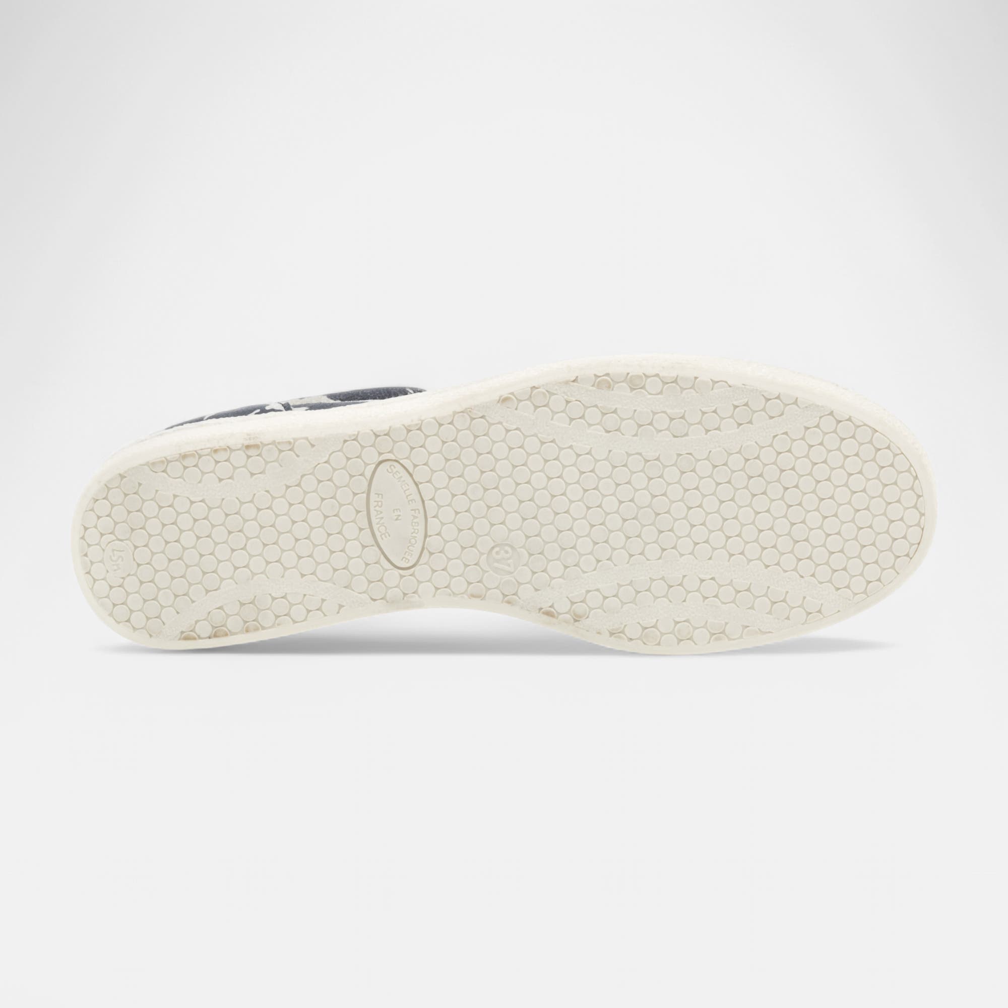 Baskets basses Femme en cuir noir