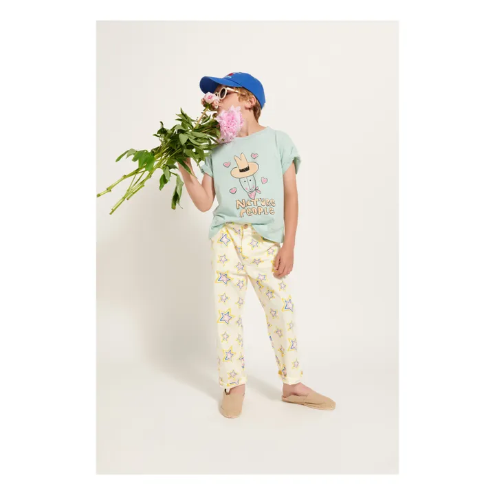 Weekend House T-Shirt Nature Lovers Coton Bio | Vert d'eau