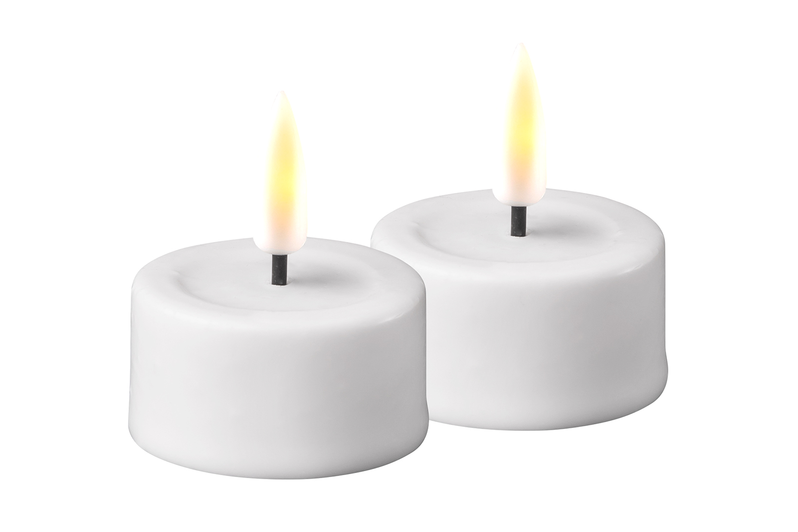 Real Flame telys 2pk Led lys i hvit stearin