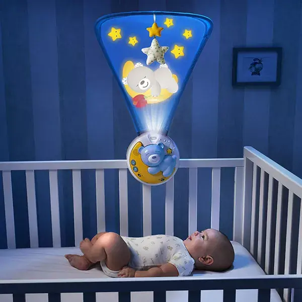 Chicco First Dreams Mobile Next2Moon Luz Noturna Brinquedo +0m Azul