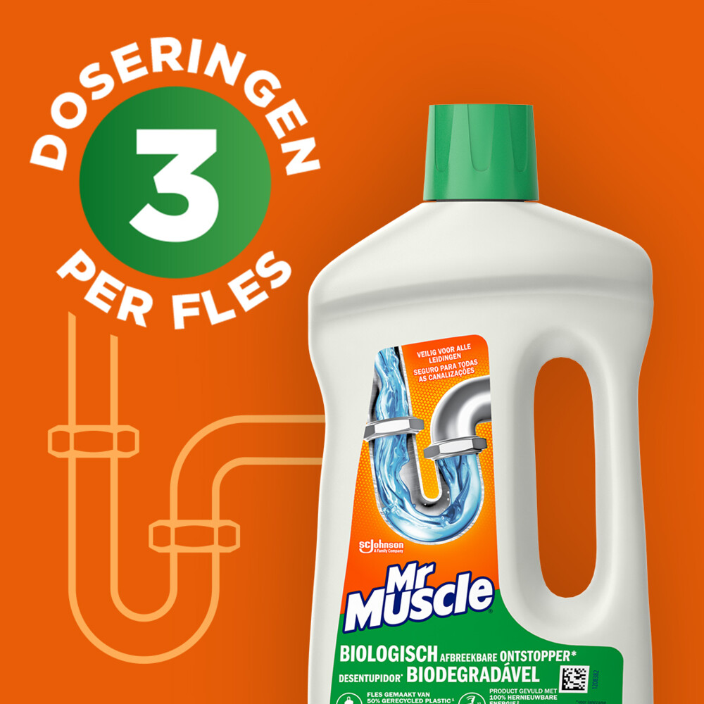 Mr. Muscle Biologisch Afbreekbare Ontstopper 750 ml