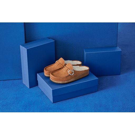 Birkenstock Buckley Shearling Sko, Tea, 38
