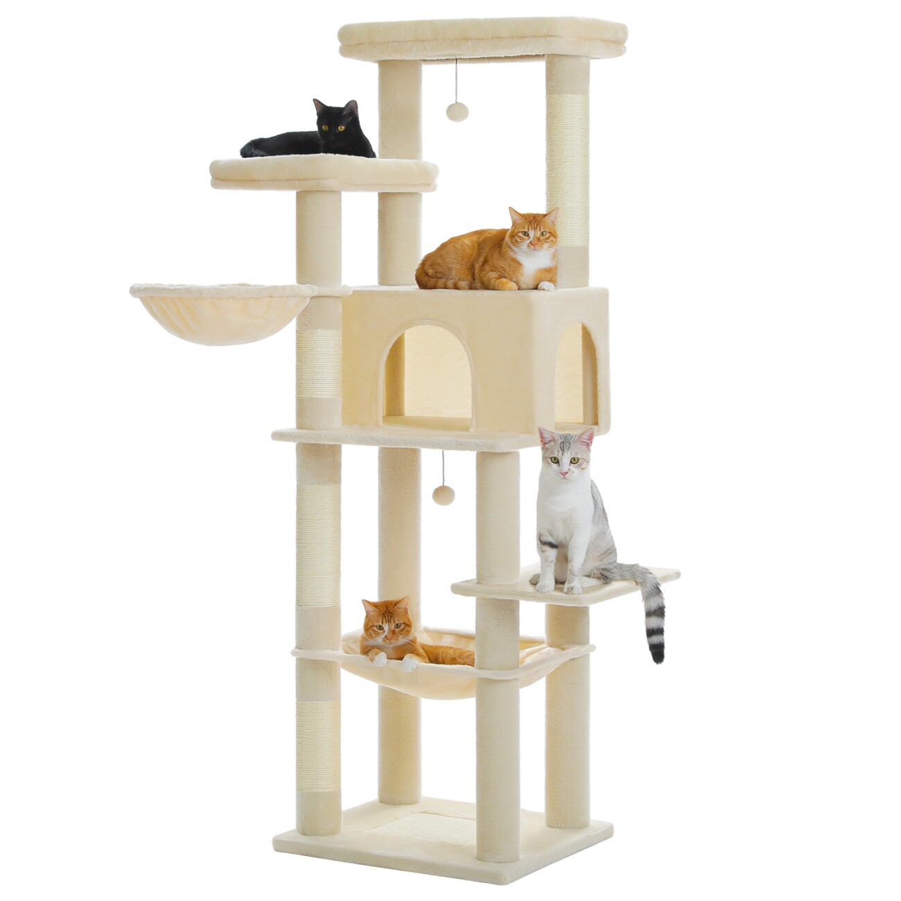 Pawz Road Kratzbaum Groß 186cm beige