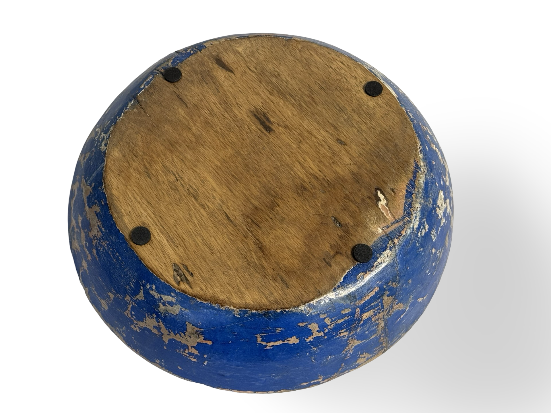 Schaal hout blauw uniek