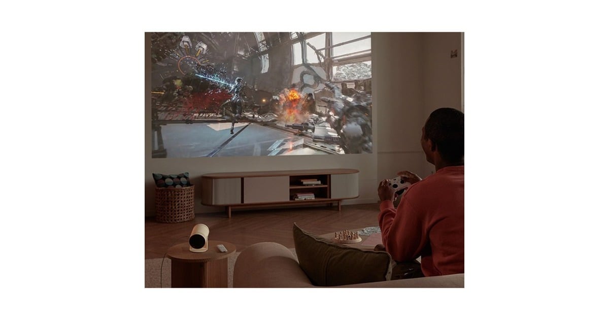 SAMSUNGThe Freestyle 2nd Gen. mobiel projectiescherm   (Wit, micro-HDMI, WiFi5, Bluetooth 5.2)