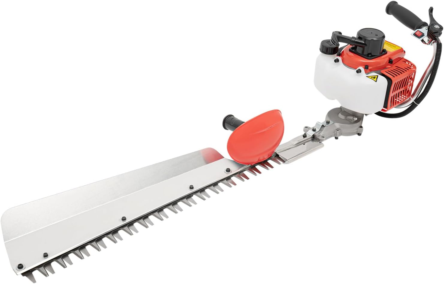 Heckenschere Benzin,650W 22.5CC 2-Takt Gartenbuschtrimmer,7500r/min Einseitige Heckenschere Klinge Länge 70cm Hand-Zug-Start,Für Häusern, Höfen, Gärten