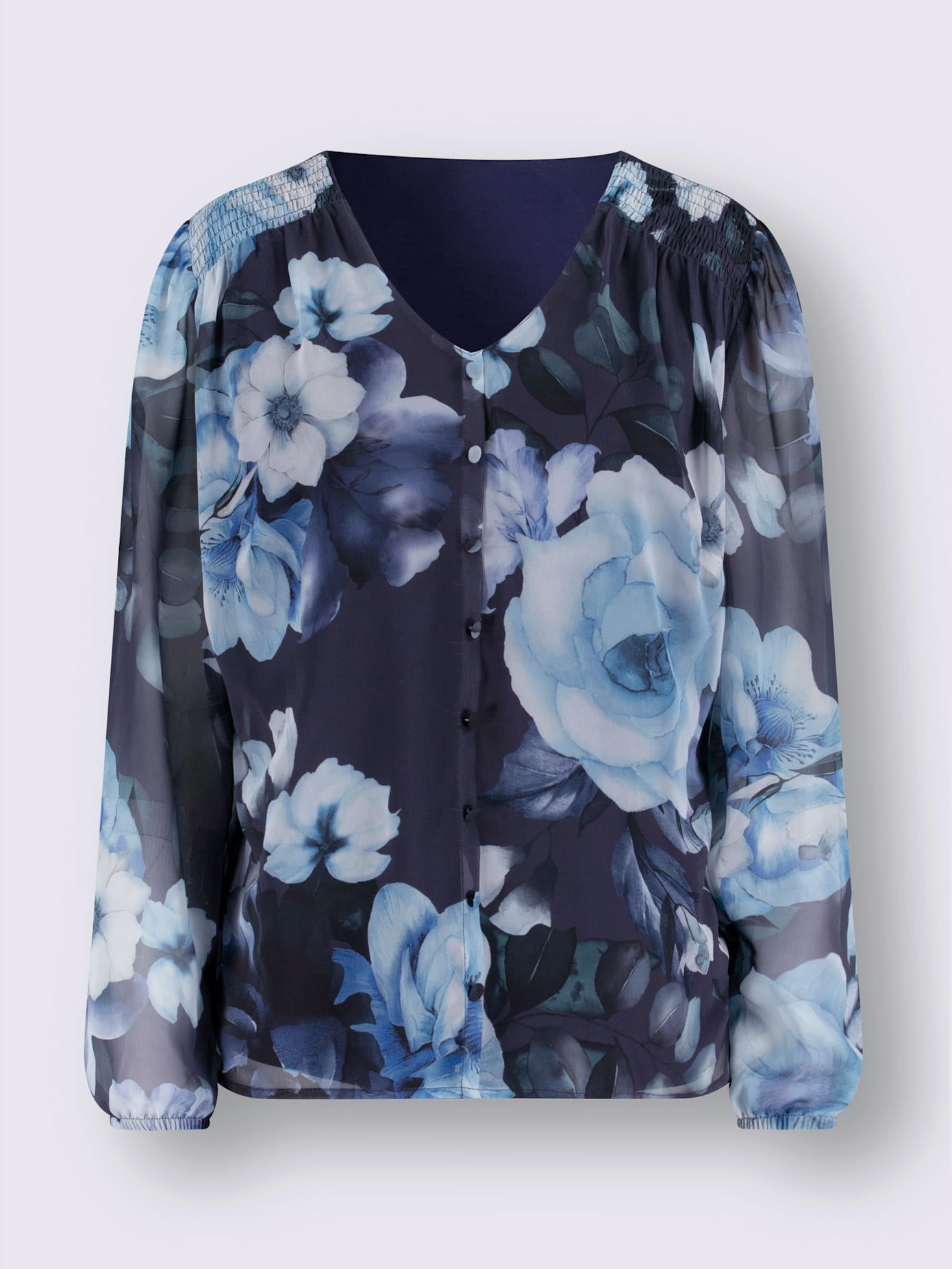 Chemisier motif floral