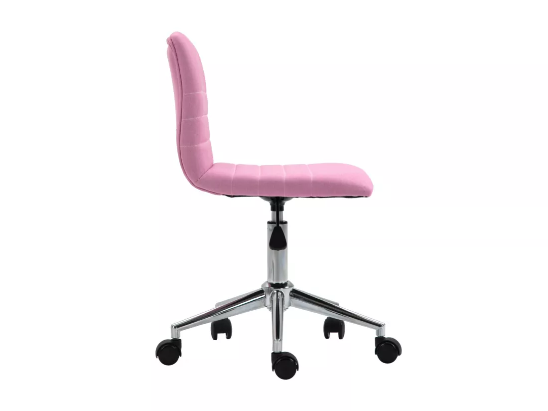 SVITA LINUS chaise de bureau chaise pivotante pour enfant chaise de bureau chambre d'enfant revêtement en tissu rose
