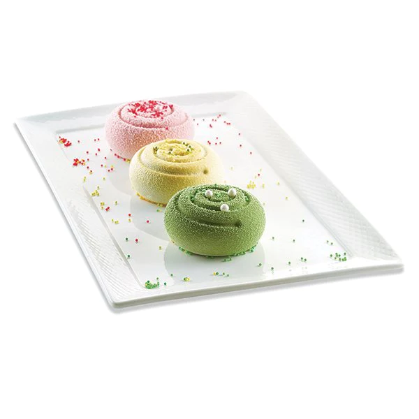 Moule silicone 6 mini gâteaux Girotondo spirale Silikomart