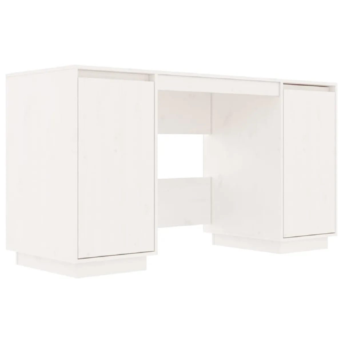 VidaXL Bureau Blanc Pin