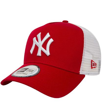 New Era Kasket - Clean Trucker 2 - New York Yankees - R?d