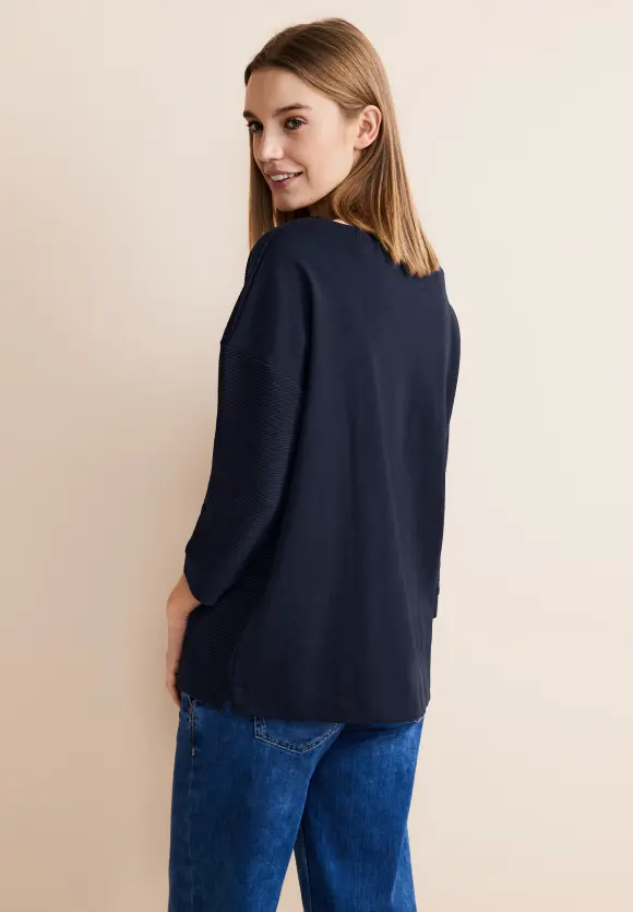 Struktur Mix Shirt - deep blue