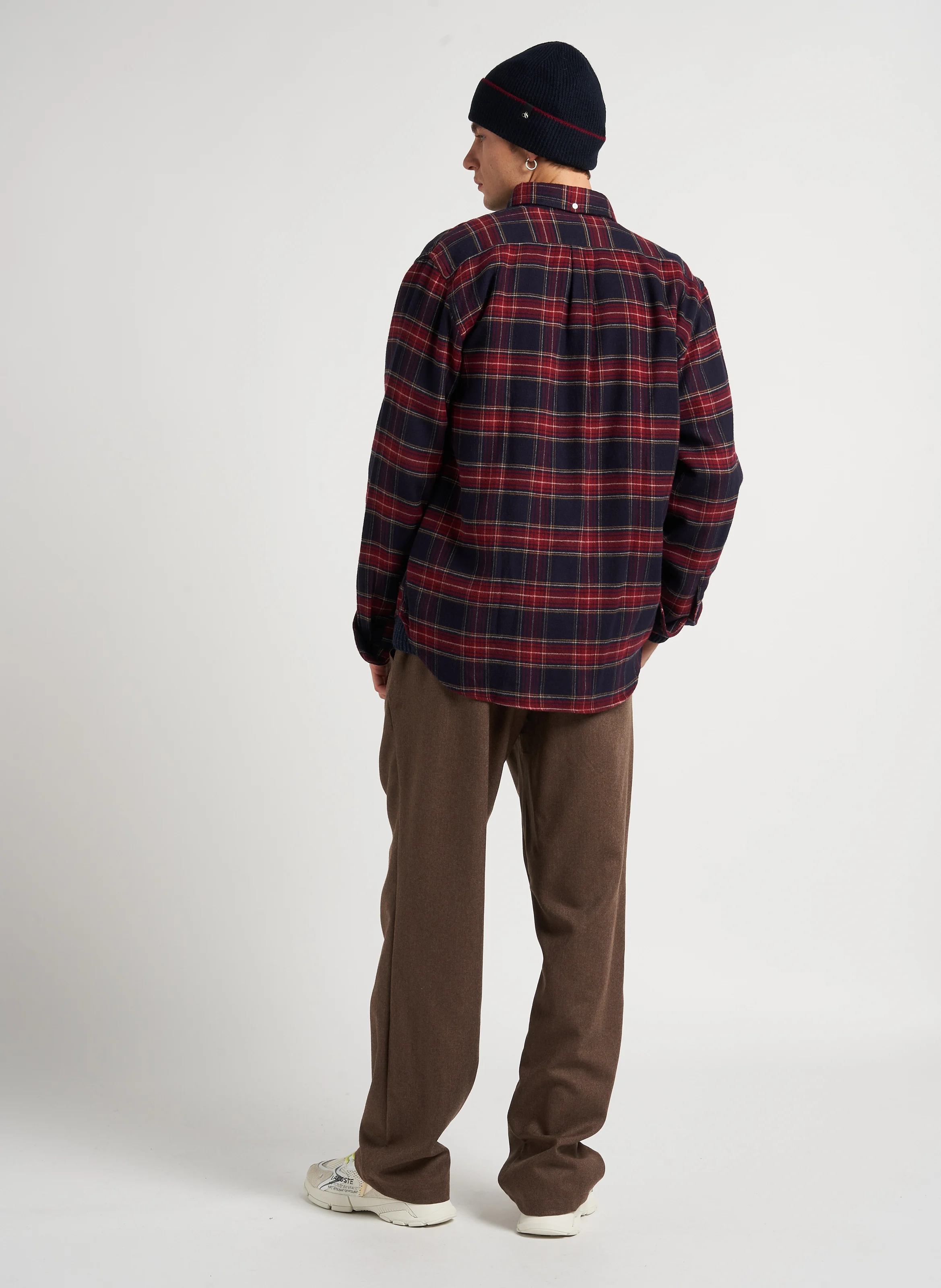 PARSH MARZ - Pantalon droit en laine vierge | Marron