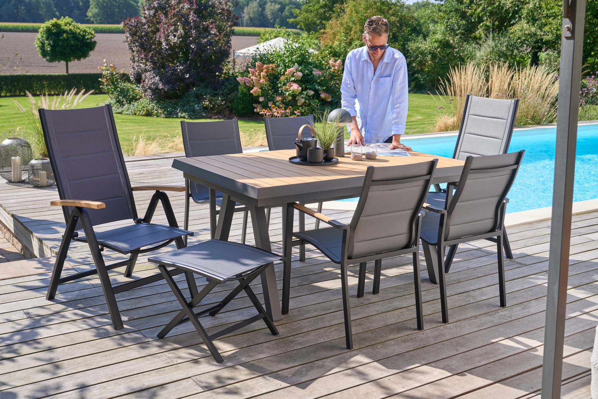 Garden FLAIR Positionsstuhl Garten LEIF