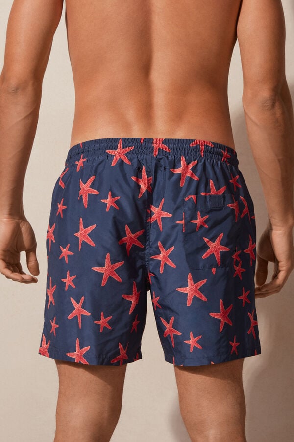 Maiô boxer com estampa de estrela-do-mar