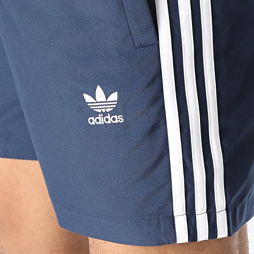 Short De Bain A Bandes Originals 3 Stripes HT4407 Bleu Marine
