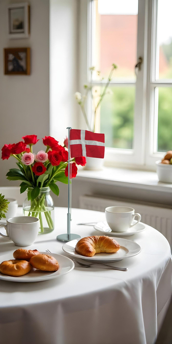 Bordflag dannebrog 42 cm