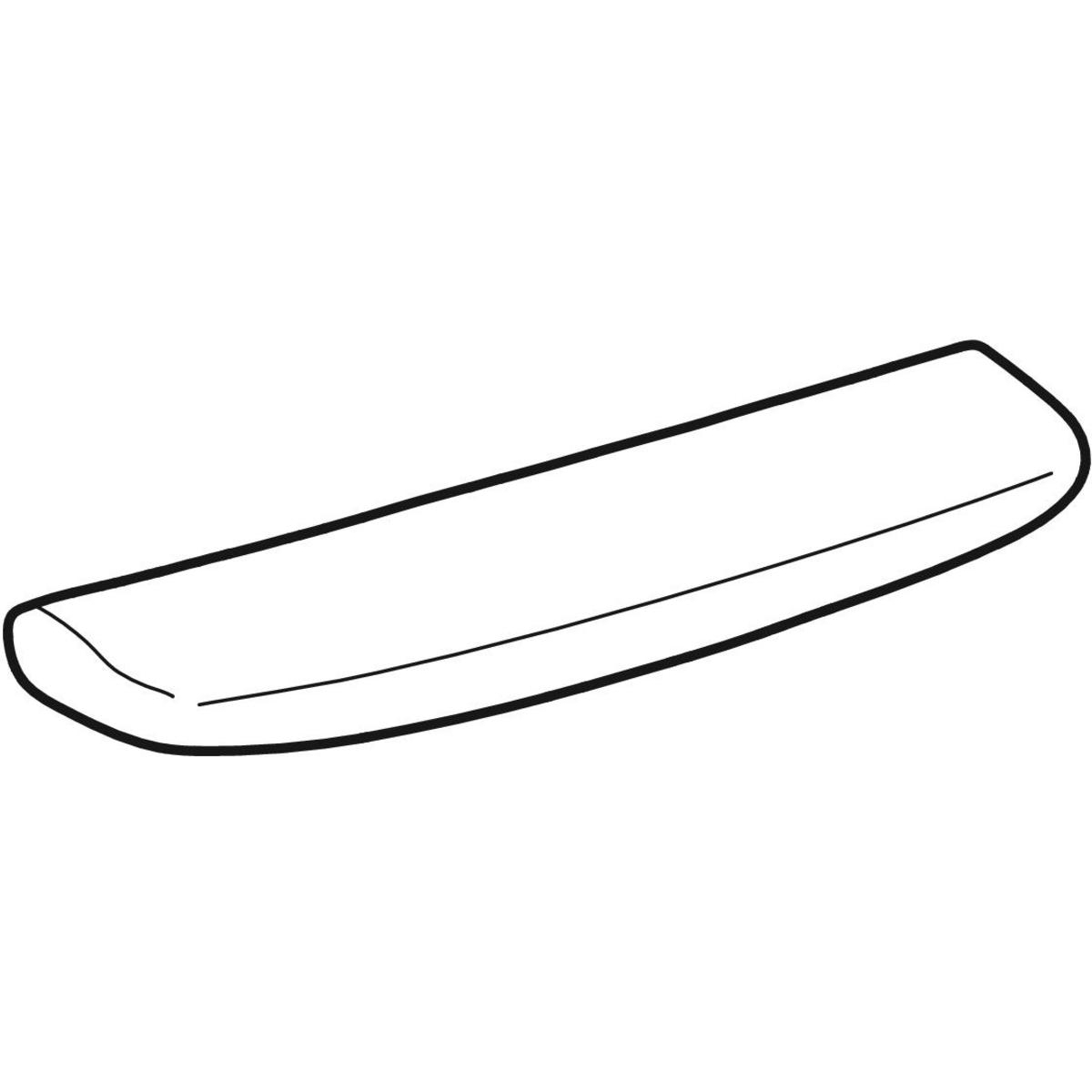 Geberit Bastia planchet 50x13.5cm wit