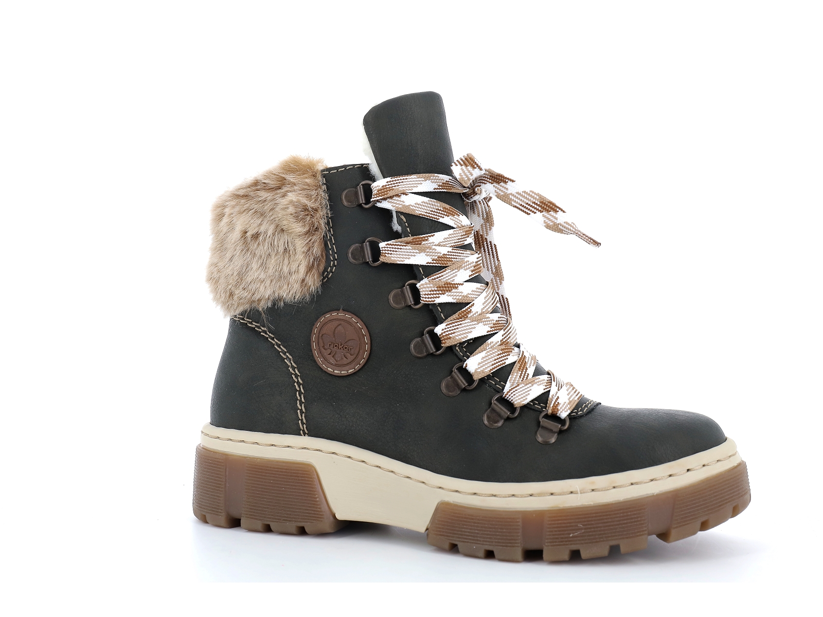 Rieker-X8647 Synthétique Olive
