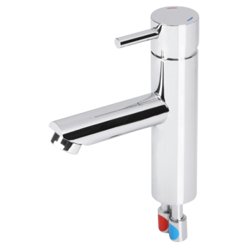 Differnz wastafelkraan met hendel chroom