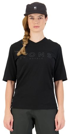 REDWOOD ENDURO Damen-Kurzarmshirt  black  XS