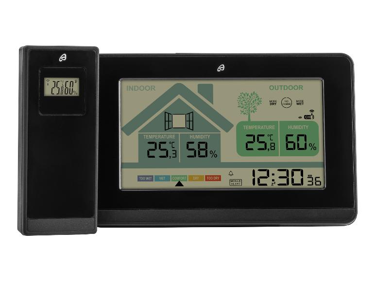 Draadloos weerstation met ventilatieadvies