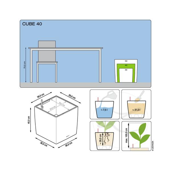 LECHUZA® CUBE, All-in-One Set